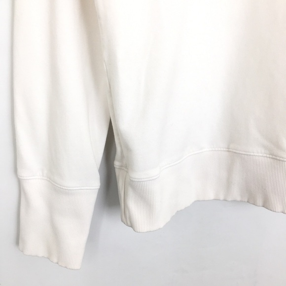 Athleta Citytime Mesh Shoulder Crewneck Sweatshirt Top White Women’s Size Large - Picture 9 of 14